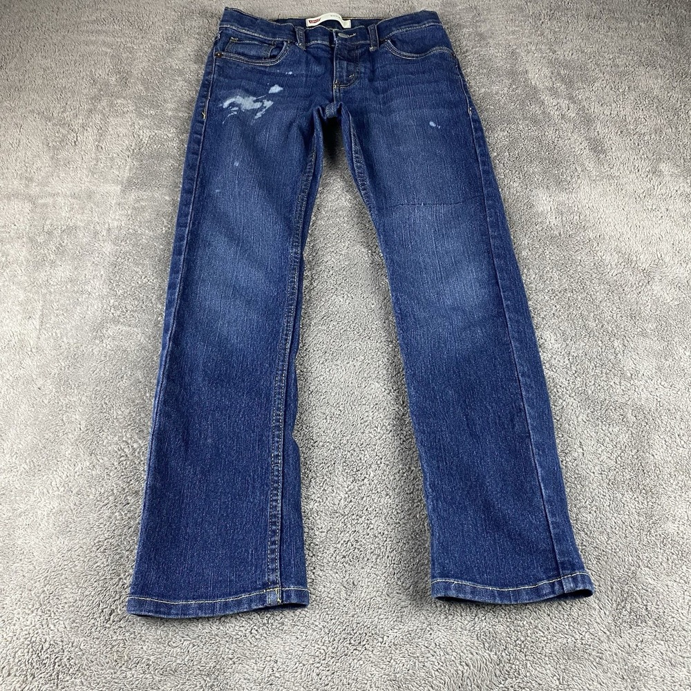 Levis 511 Slim Straight Jeans Boys Youth 12 REG 26x26 Blue Dark Wash Low Rise